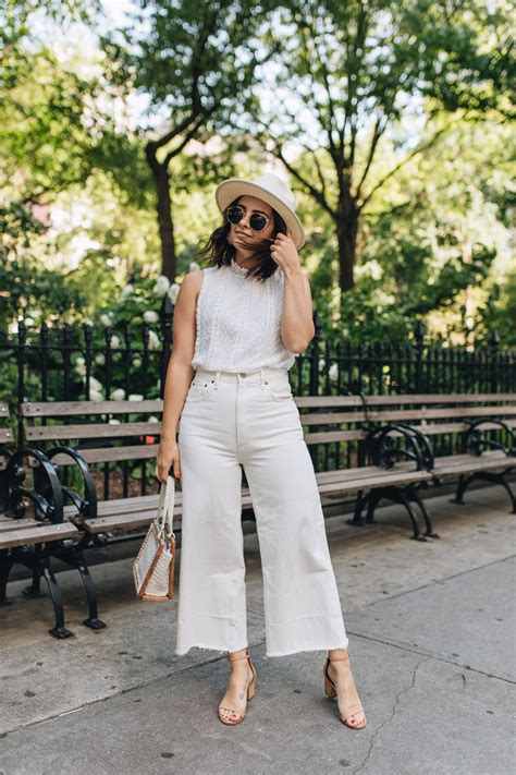 white culottes outfit
